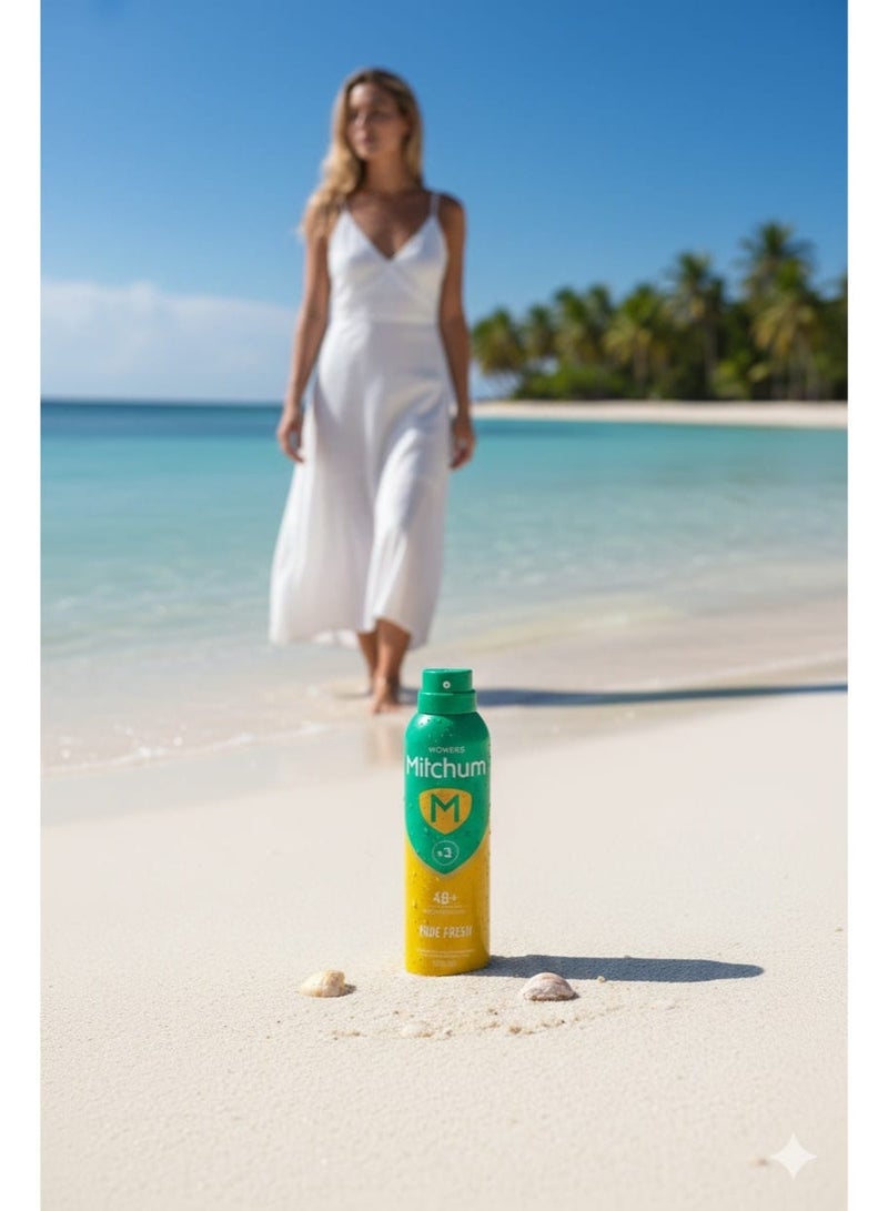 Mitchum Pure Fresh Women Triple Odor Defense 48HR Protection Aerosol Deodorant & Anti-Perspirant 200 ml - Image 2